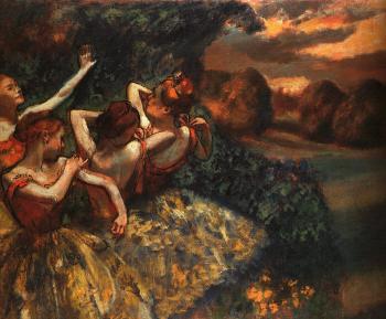 Edgar Degas : Four Dancers